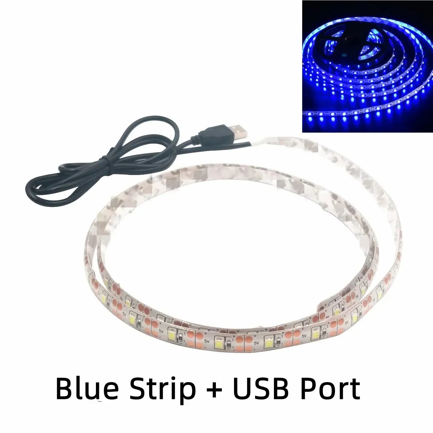 5V USB LED Strip Light Warm & Cool White 1m–5m (3.3–16.4 ft) Waterproof TV Backlight Flexible LED Tape