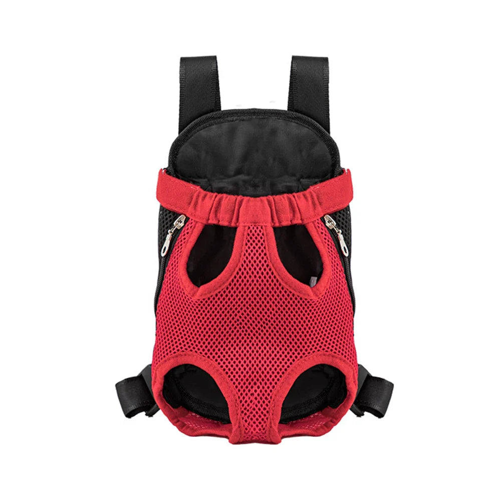 Adjustable Double-Shoulder Pet Carrier Backpack – Breathable Cat & Small Dog Travel Bag, Hands-Free Hiking Carrier