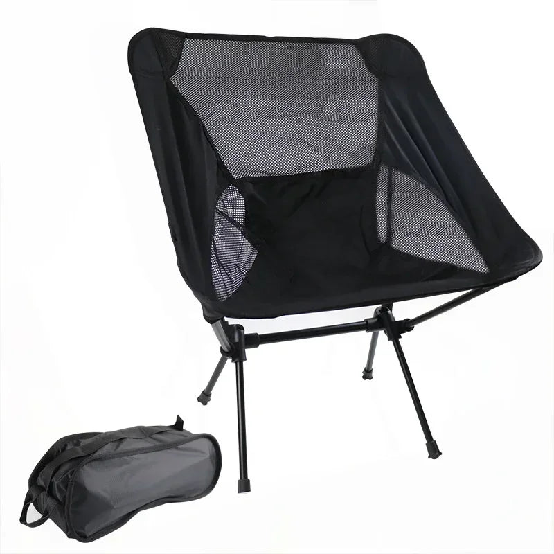 Ultralight Collapsible Camping Chair - Portable Folding Chair for Beach, Hiking, Picnic & Travel