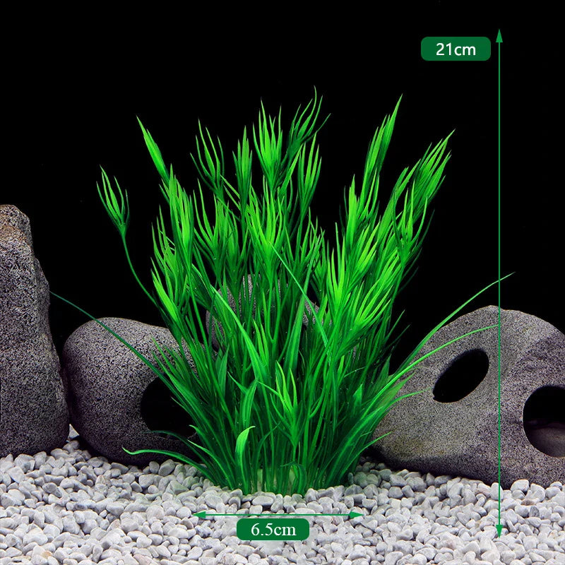 Artificial Aquarium Plants — Plastic Underwater Decorations for Fish Tanks, Realistic Aquarium Decor