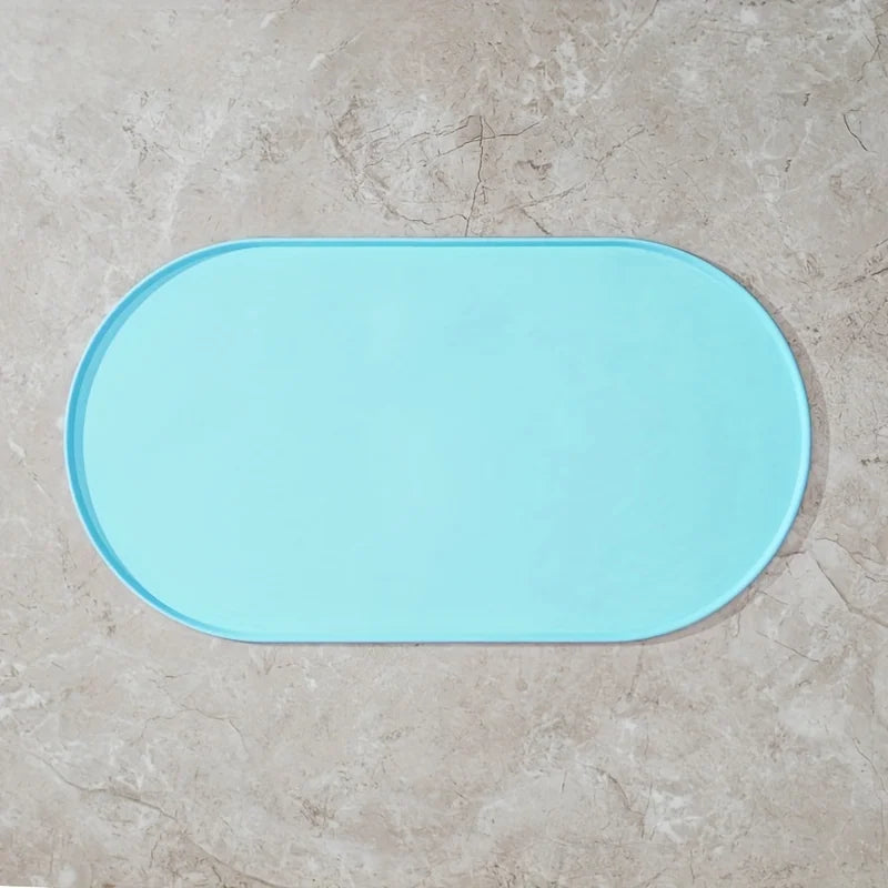 Non-Slip Waterproof Pet Feeding Mat for Cats & Dogs - Silicone Plastic Bowl Mat for Multipet Households