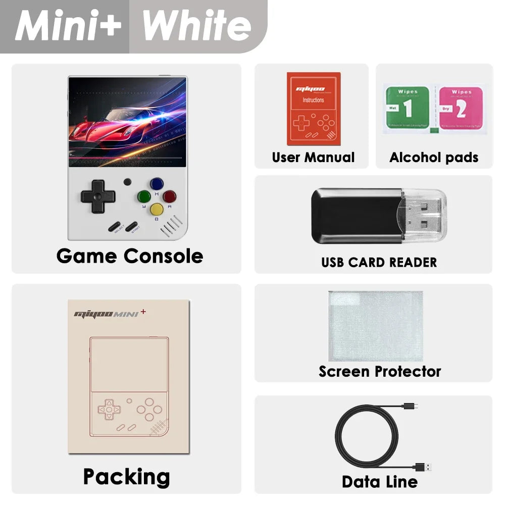 Mini Plus Portable Retro Handheld Game Console 3.5-inch (89 mm) IPS — Linux OS, 25,000+ Retro Games, Up to 128GB Expandable — Kids Gift