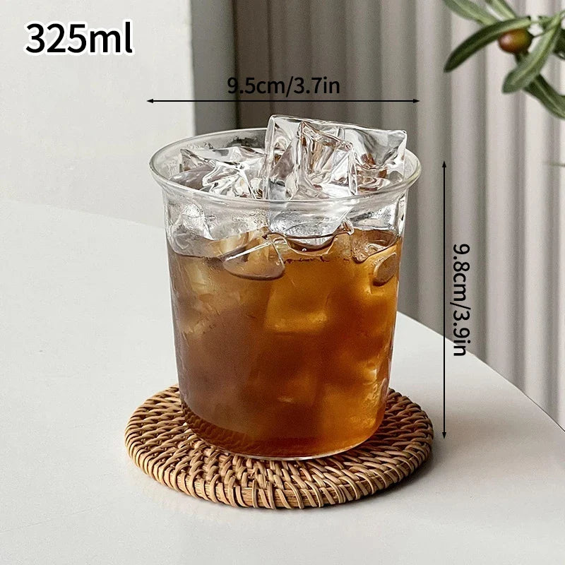 Aesthetic Glass Tumbler 865ml (29.2oz) — Iced Coffee, Latte, Water & Cocktail Cup