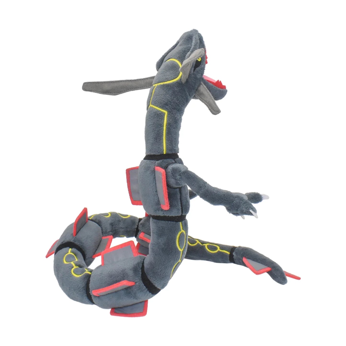 Shiny Rayquaza Plush Toy 12 in (30 cm) Black — Soft Stuffed Collectible Plushie