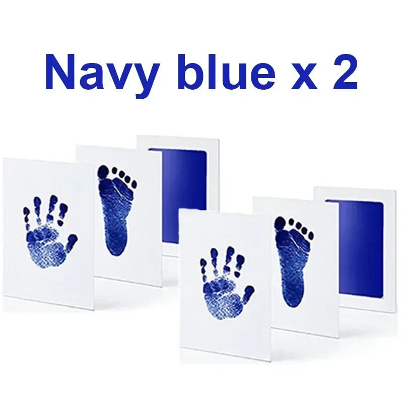 Baby Handprint & Footprint Ink Pad Kit — No-Touch Non-Toxic Inkless Stamp for Newborns, Pets & Keepsakes