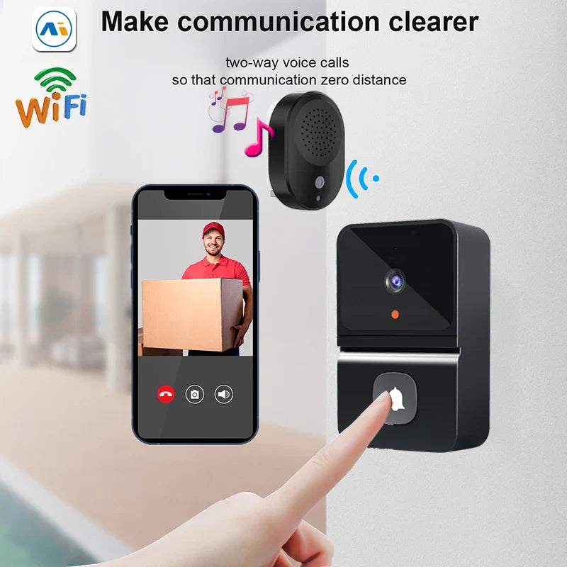 Smart Wireless Doorbell Waterproof Long Range 300m (984 ft) Remote Chime - Plug-in Options EU/UK/US, 39 Melodies