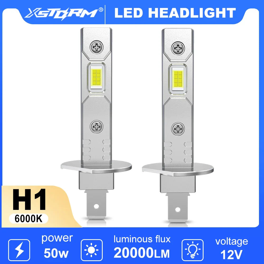 H1 H3 LED Headlight Bulb Mini 50W 20000LM Canbus Dual 6000K/3000K 12V IP68