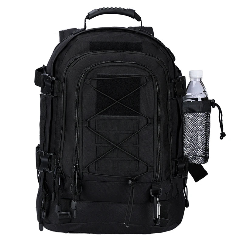 Expandable 40-65L Tactical Backpack – Military Molle Hiking & Camping Rucksack, Water-Resistant Travel Pack