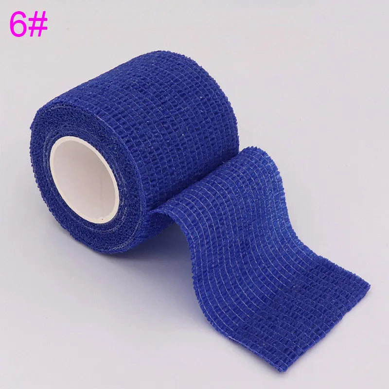 Colorful Self-Adhesive Elastic Sports Tape Wrap 5cm x 4.8m (2.0in x 15.7ft), Knee Wrist Ankle Finger Support Bandage for Tattoo and Pets