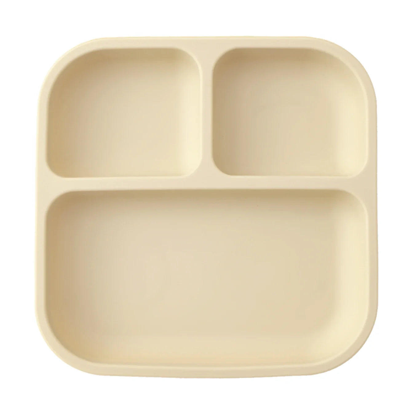 BPA-Free Silicone Suction Divided Baby Plate, Leakproof Toddler Meal Tray, Easy-Clean Kids Dinnerware