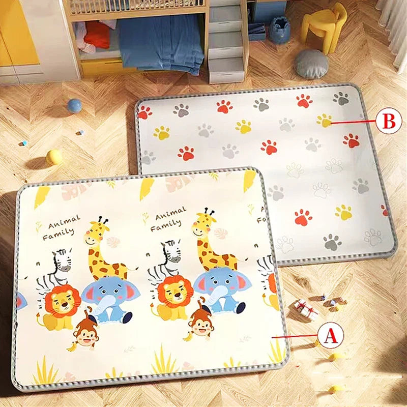 Foldable Thick Foam Play Mat for Kids 200x180 / 180x150 / 180x120 cm (79x71 / 71x59 / 71x47 in) Non-Slip Crawling Safety Rug