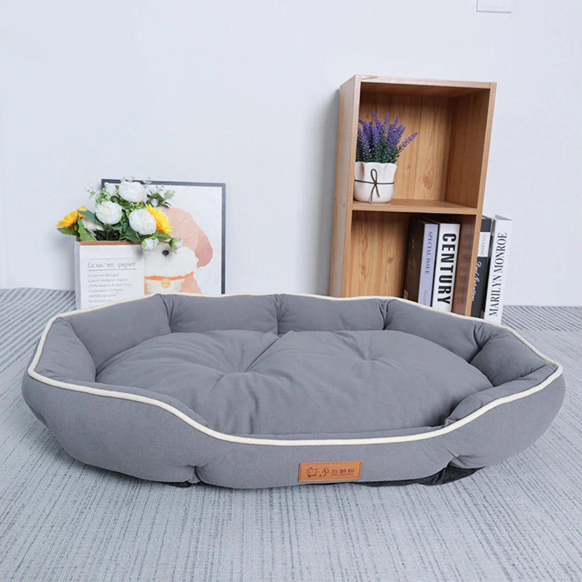 Large All-Season Cooling Pet Bed – Breathable Dog & Cat Pad for Puppies, French Bulldog, Small Dogs