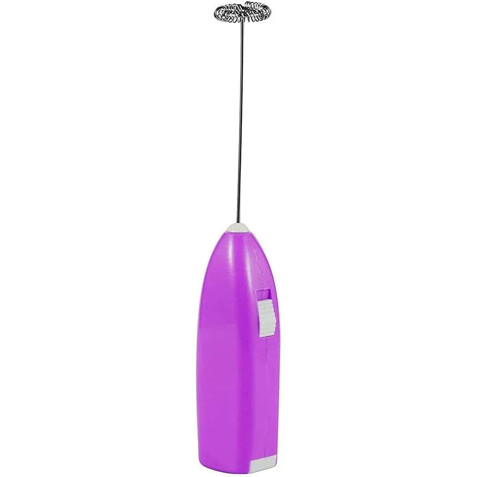 Handheld Electric Milk Frother & Mini Egg Beater Battery-Powered Coffee Mixer