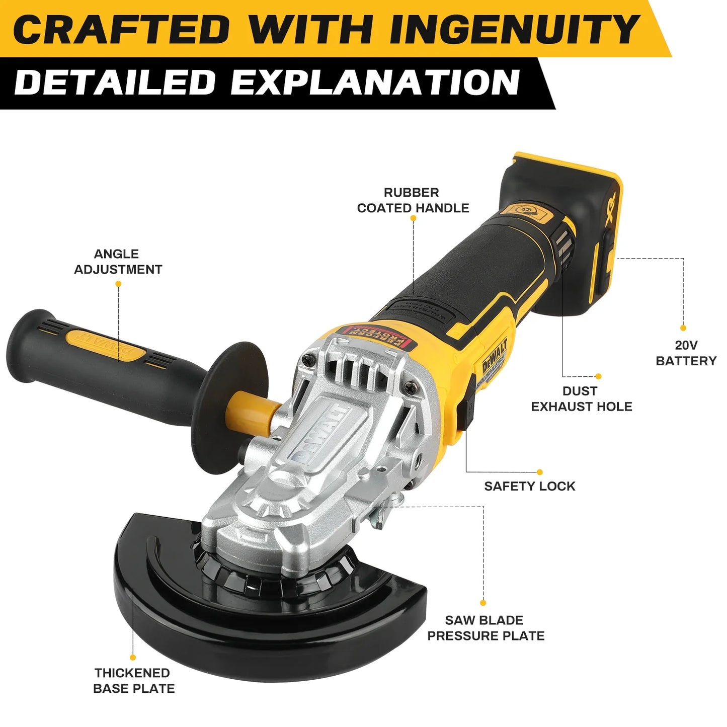 Brushless Cordless Drill Combo Kit with Lithium Battery — Household Tool Set