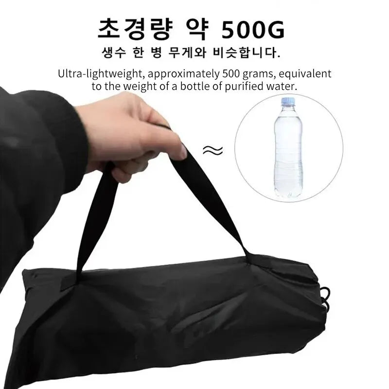 Portable Foldable Camping Backrest Cushion – Lightweight Ground Chair Support with Carry Bag, 51 x 24 cm (20.1 x 9.4 in)