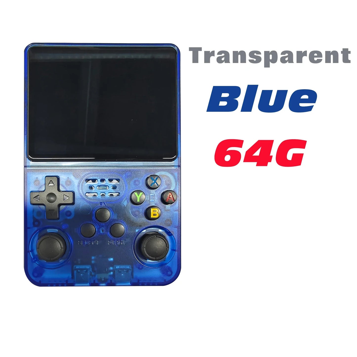 Retro Handheld Game Console 3.5" IPS (8.9 cm) 64GB Portable Linux Player, Preloaded 15,000+ Games, USB-C Charging