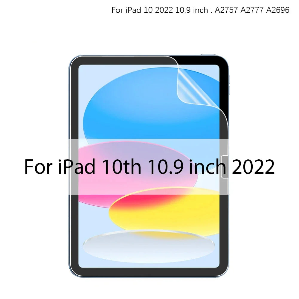 Paper-Feel Matte PET Screen Protector for iPad — 11-inch (27.9 cm) Anti-Glare Stylus-Friendly