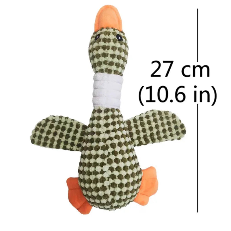 Plush Duck Squeak Dog Toy – Dental Chew for Puppies & Dogs (Small, Medium, Large)