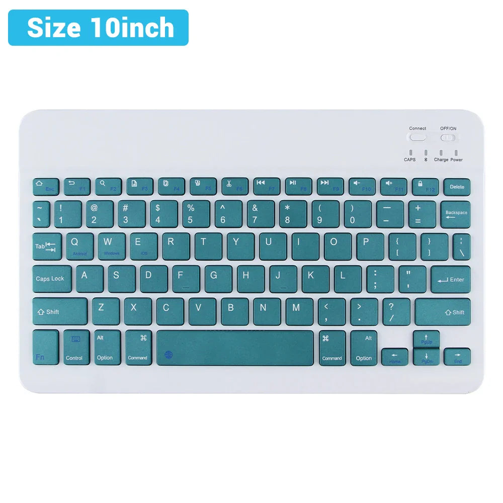 Mini Wireless Bluetooth Keyboard and Mouse — Portable Slim Rechargeable Keyboard for iPad, iPhone, Android Tablets, Samsung, Xiaomi, Mac & Windows