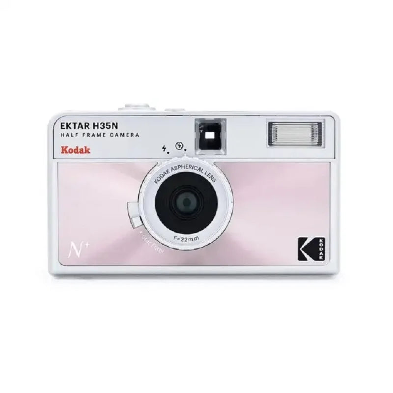 Half-Frame 35mm Film Camera with Built-In Flash – Pocket Compact Film Camera, 2x Exposures, 4 Colors