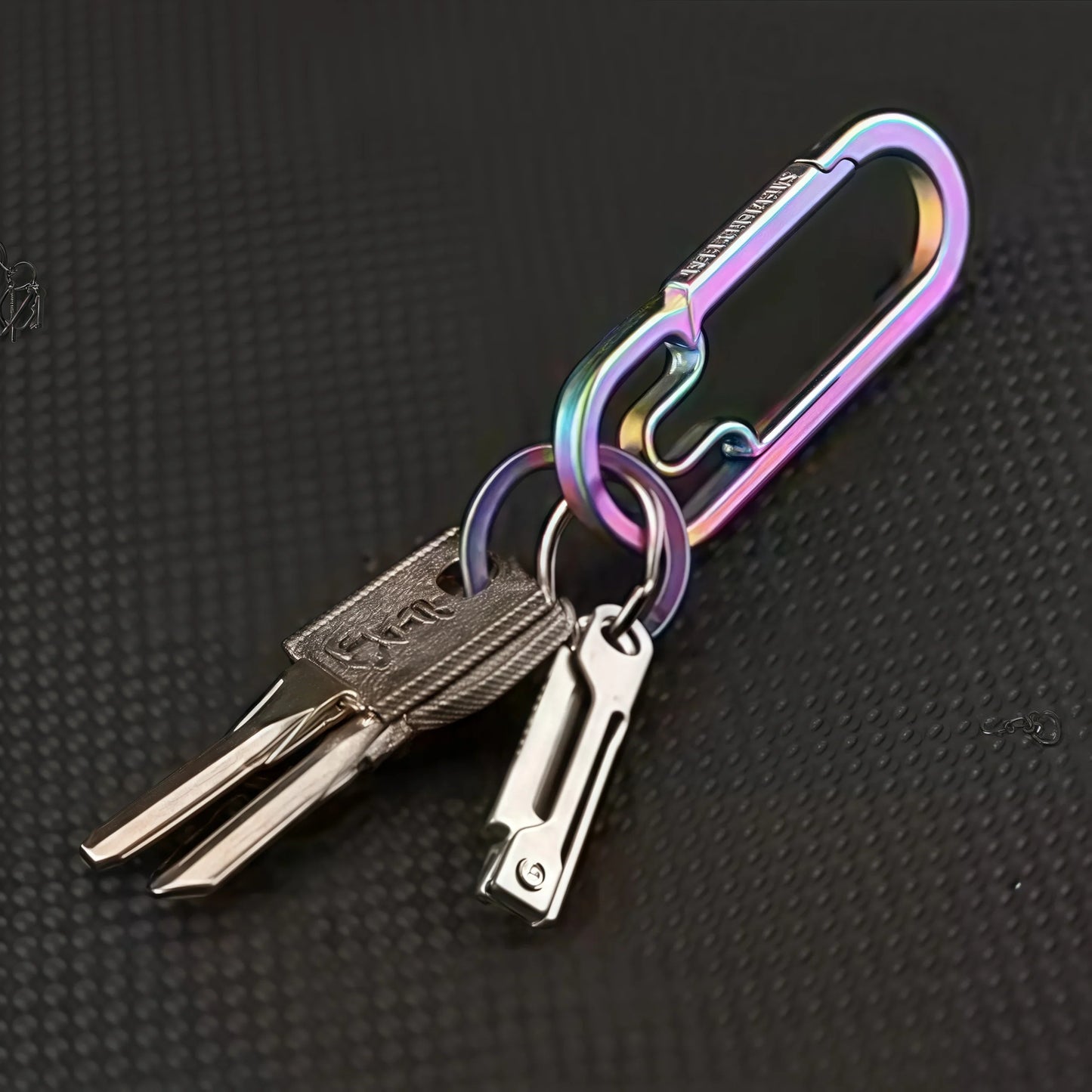 Mini Stainless Steel Folding Knife Keychain – Multi-Function Pocket EDC Tool for Camping & Outdoor
