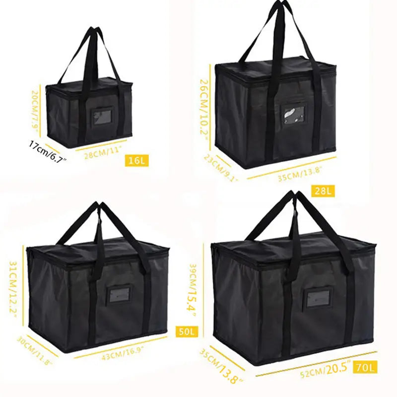 Insulated Food Delivery Cooler Bag — Thermal Pizza & Picnic Carrier (16L, 28L, 50L, Large)