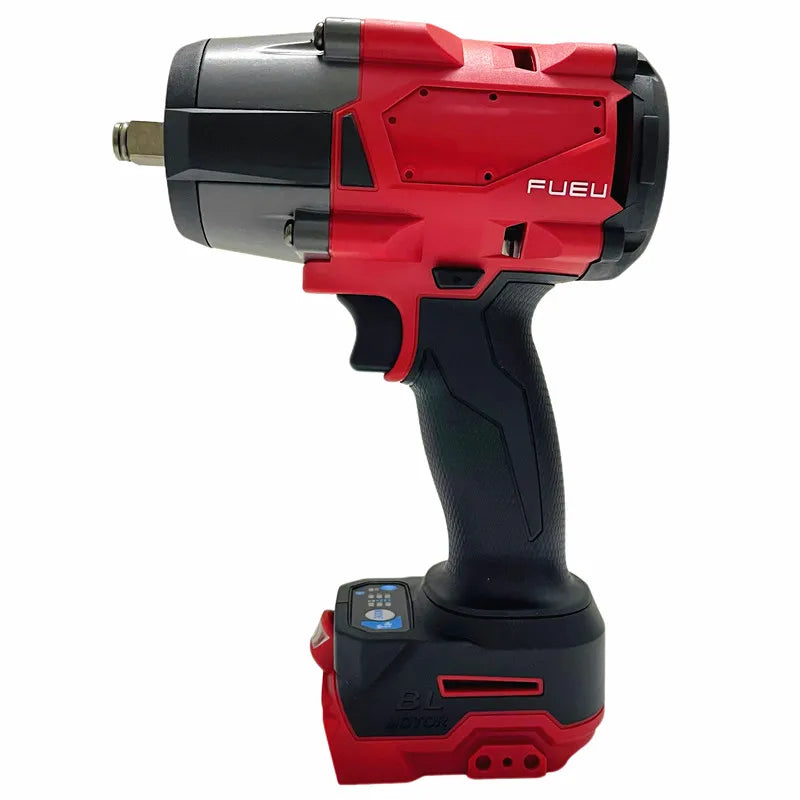 2000 N·m Brushless Cordless Impact Wrench — 1/2-Inch (12.7 mm) Square Drive, 18V Battery Compatible, LED Work Light