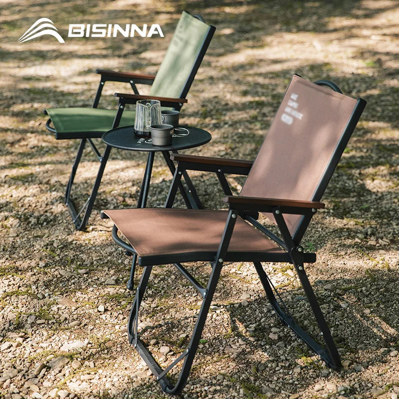 Folding Kermit-Style Camping Chair – Portable Outdoor Lounge for Beach, Picnic & Hiking