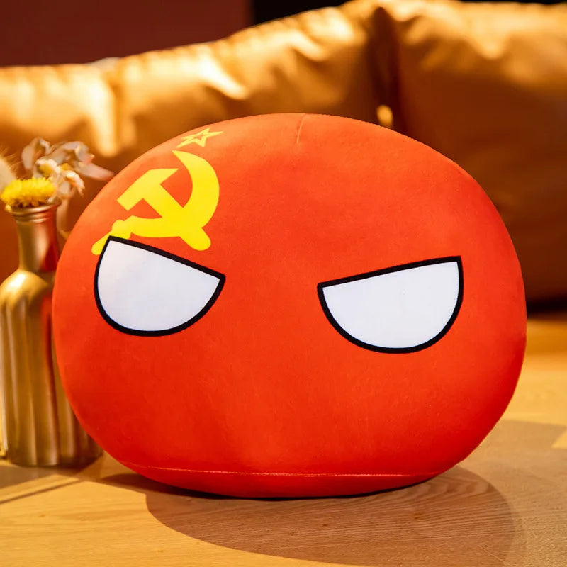 Polandball Countryball Plush Keychain 10 cm (3.9 in) 70 Designs Country Ball Pendant Stuffed Toy for Kids