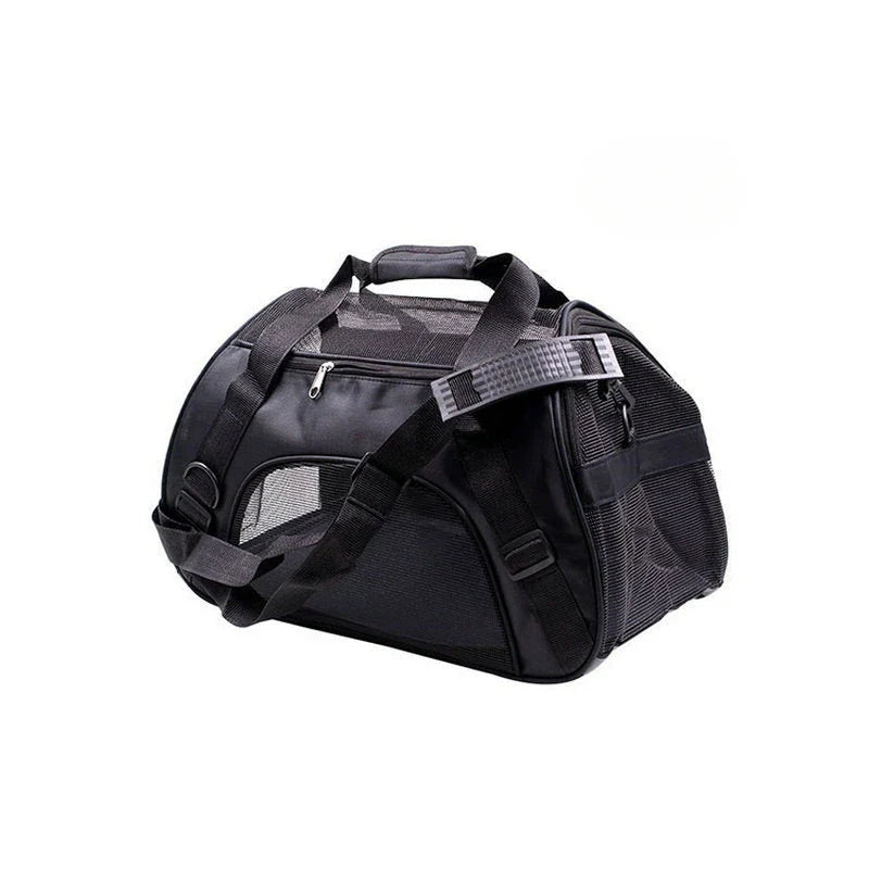Portable Soft-Sided Pet Carrier Bag – Breathable Mesh Travel Carrier for Cats, Dogs & Puppies (S/M/L)