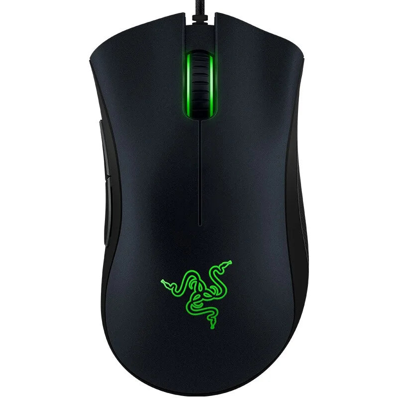 Wired Gaming Mouse 6400 DPI Right-Hand Ergonomic USB Esports Mouse with 5 Buttons