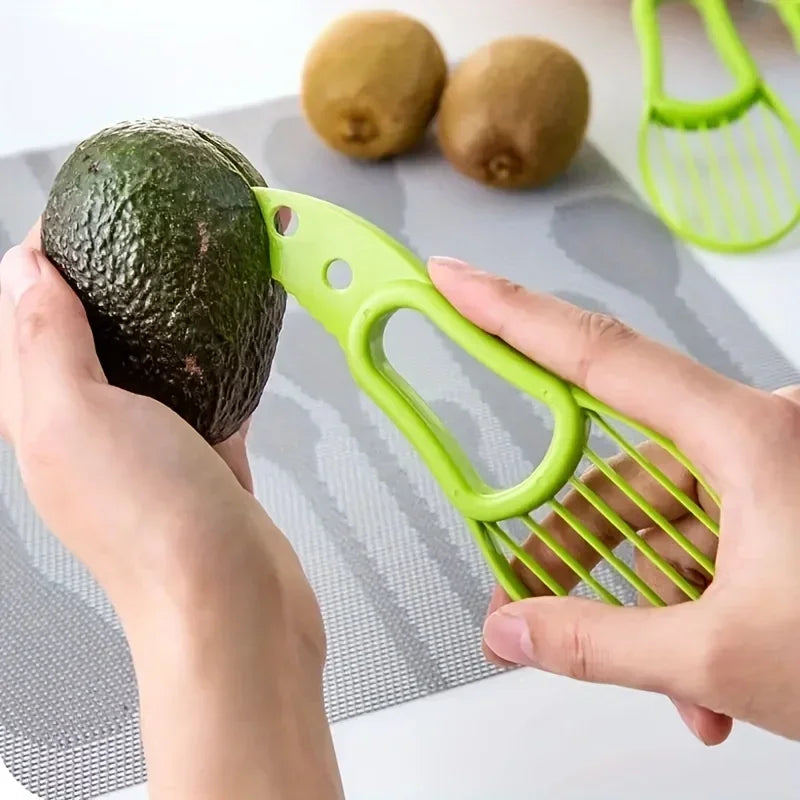 3-in-1 Avocado Slicer Pitter Fan Blade Kitchen and Camping Fruit Tool