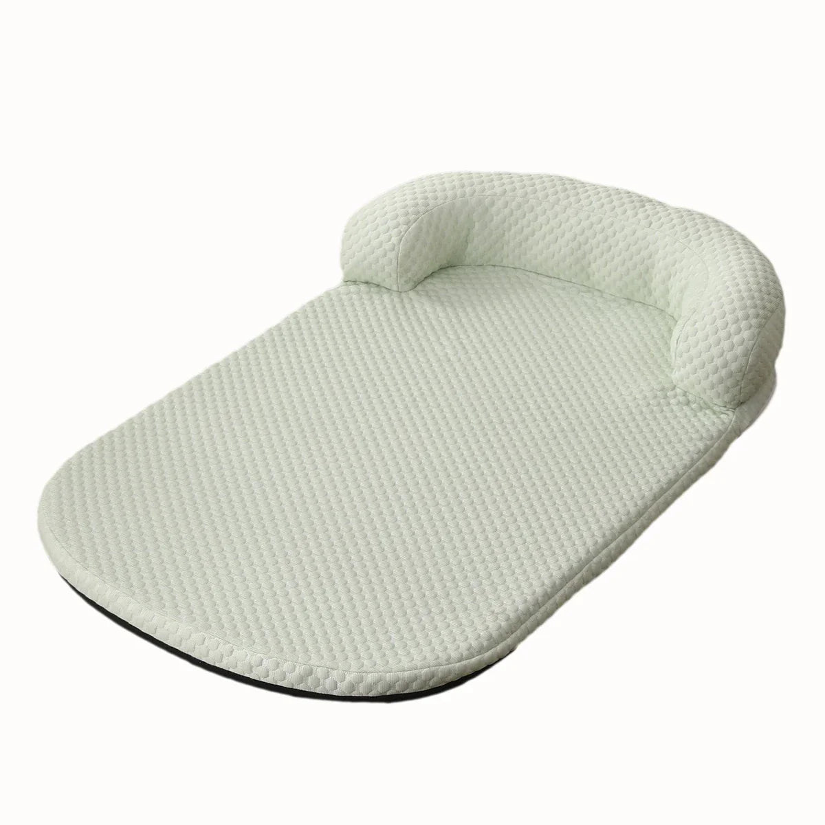 Cooling Ice Silk Pet Bed with Pillow - Breathable Anti-Slip Dog & Cat Cushion, Machine Washable (XS-L)