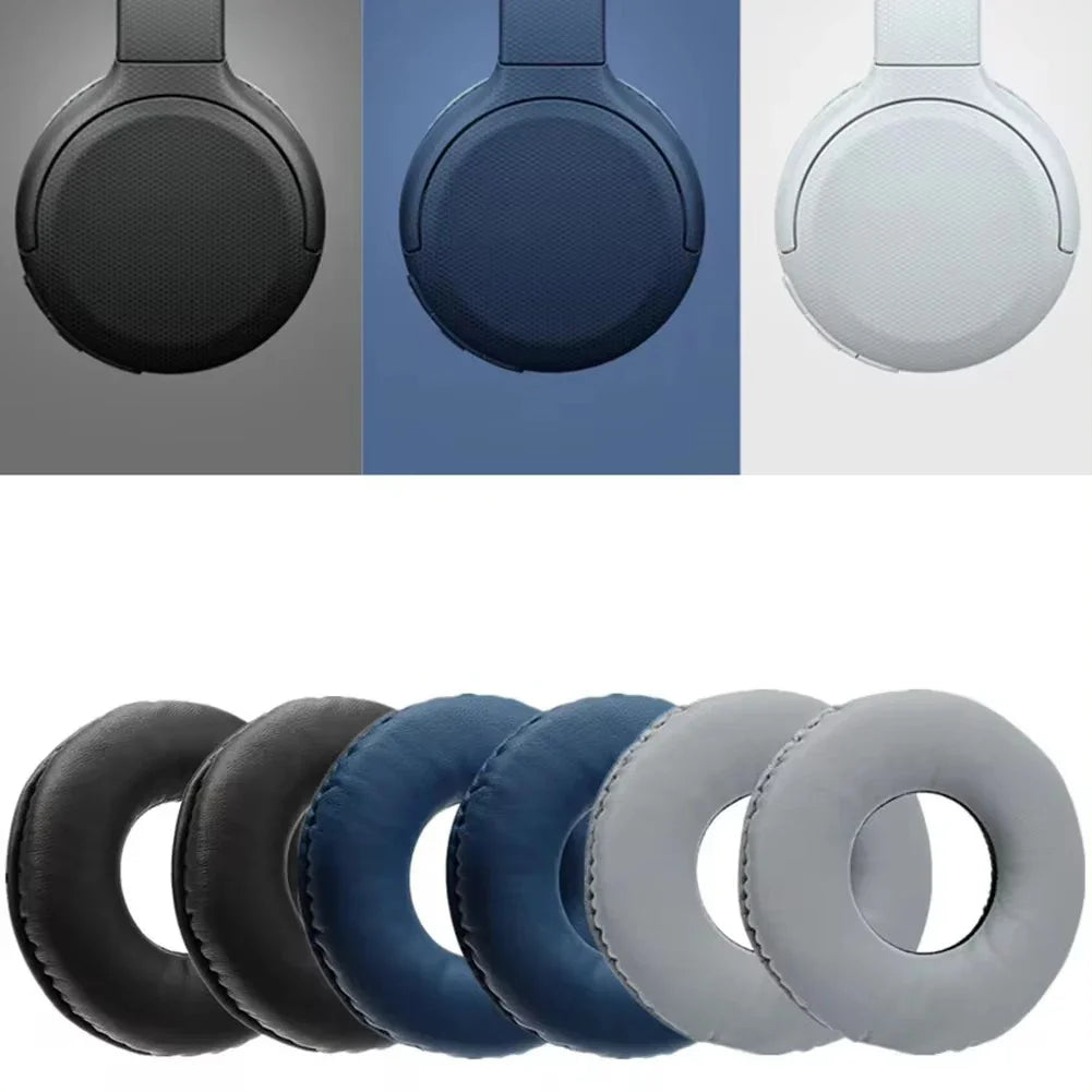 Universal Replacement Leather Ear Pads with High-Quality Foam Cushion for Over-Ear Headphones