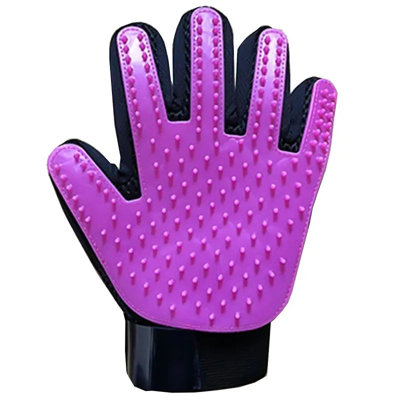 Multicolor Silicone Pet Grooming Gloves for Cats and Dogs – Reusable Hair Removal Mitt