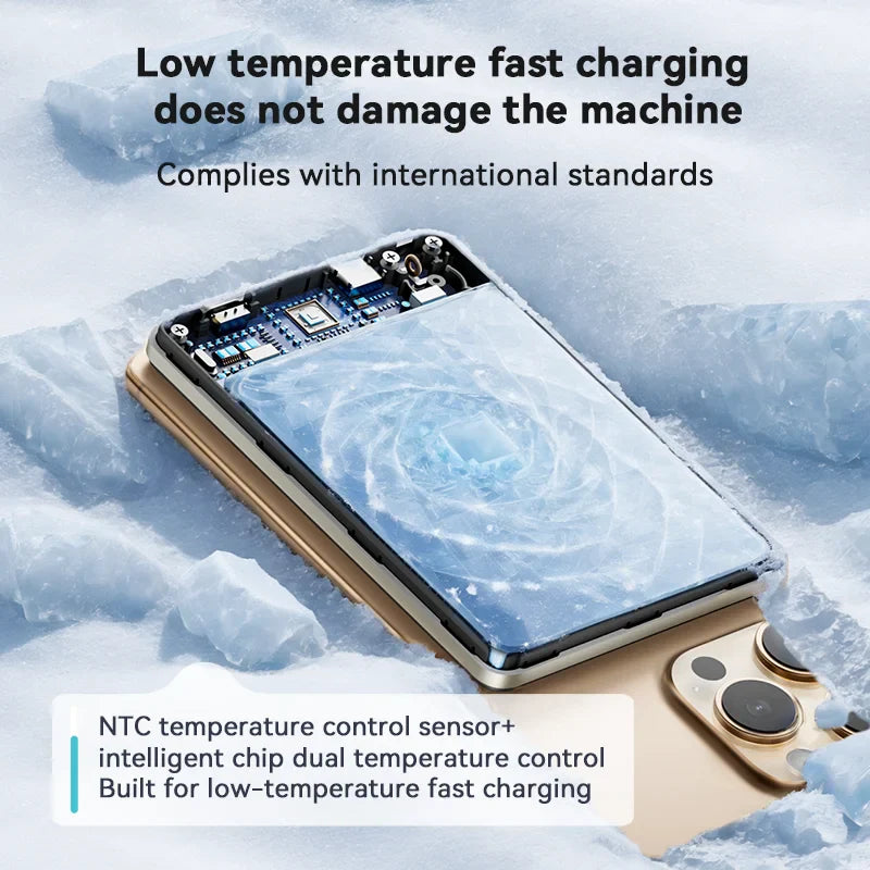 Magnetic 10000mAh Wireless Power Bank 20W Portable Charger - MagSafe Compatible Fast Charging for iPhone & Android