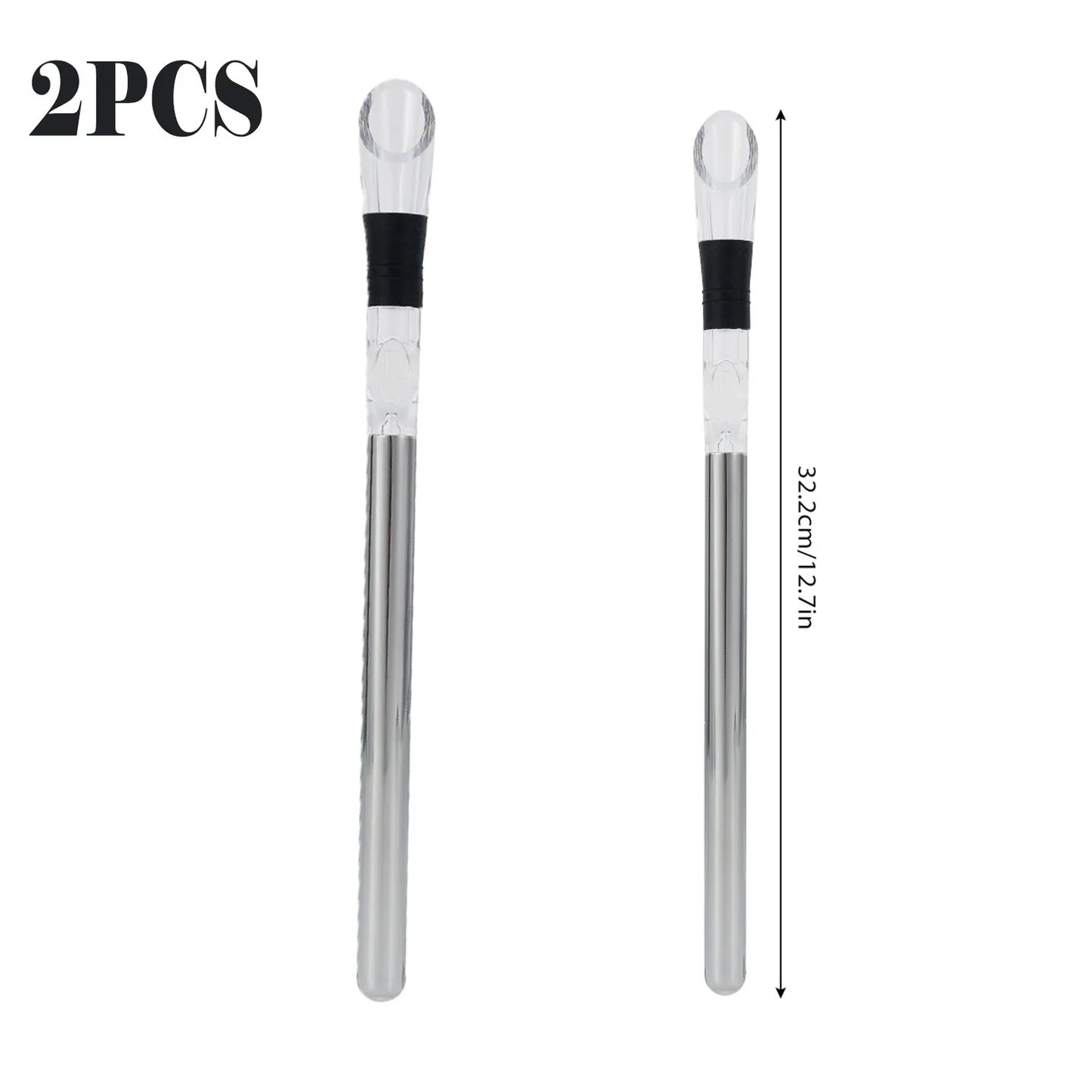 3-in-1 Stainless Steel Wine Chiller Rod 12.7 in (32.2 cm) - Aerator, Pourer & Ice Stick for Wine & Beer