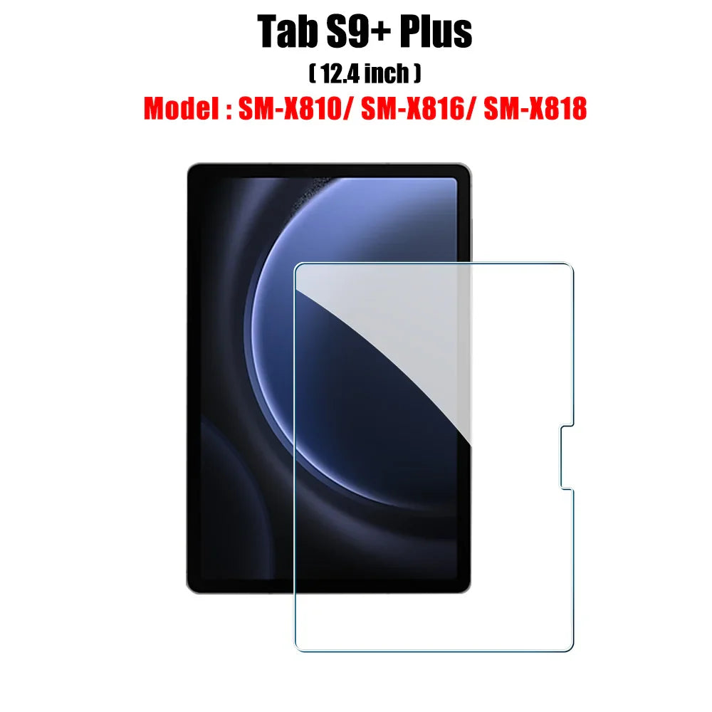 Tempered Glass Screen Protector for Galaxy Tab S6 Lite, A9/A9 Plus, A8, S7 FE, S8/S9/S9 Plus/S9 FE, S10/S11 — 1 Pack