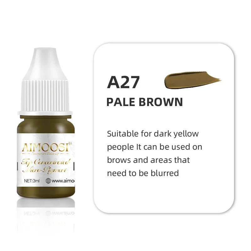 Microblading & Nano Brows Pigment – REACH Certified Permanent Makeup (PMU) Tattoo Ink, 3ml
