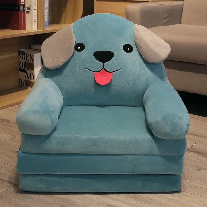 Children's Cartoon Folding Sofa Bed – Princess Toddler Convertible Chair