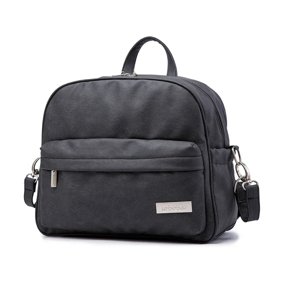 Waterproof Multi-Function Diaper Backpack for Moms - Stylish Nappy Changing Bag