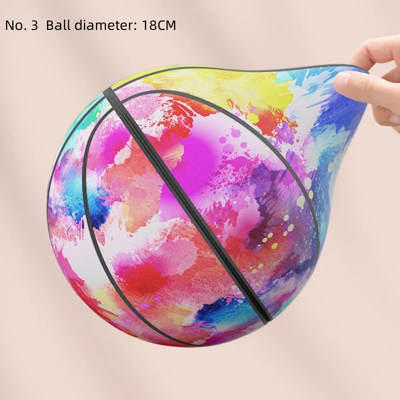 Indoor Silent Foam Basketball – Soft High-Elastic No-Noise Sports Ball for Quiet Indoor Play