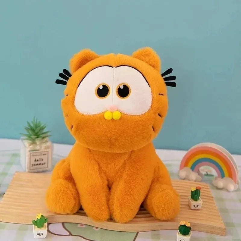 25cm (9.8in) Kawaii Cartoon Cat Plush Toy - Stuffed Anime Plushie Decorative Gift