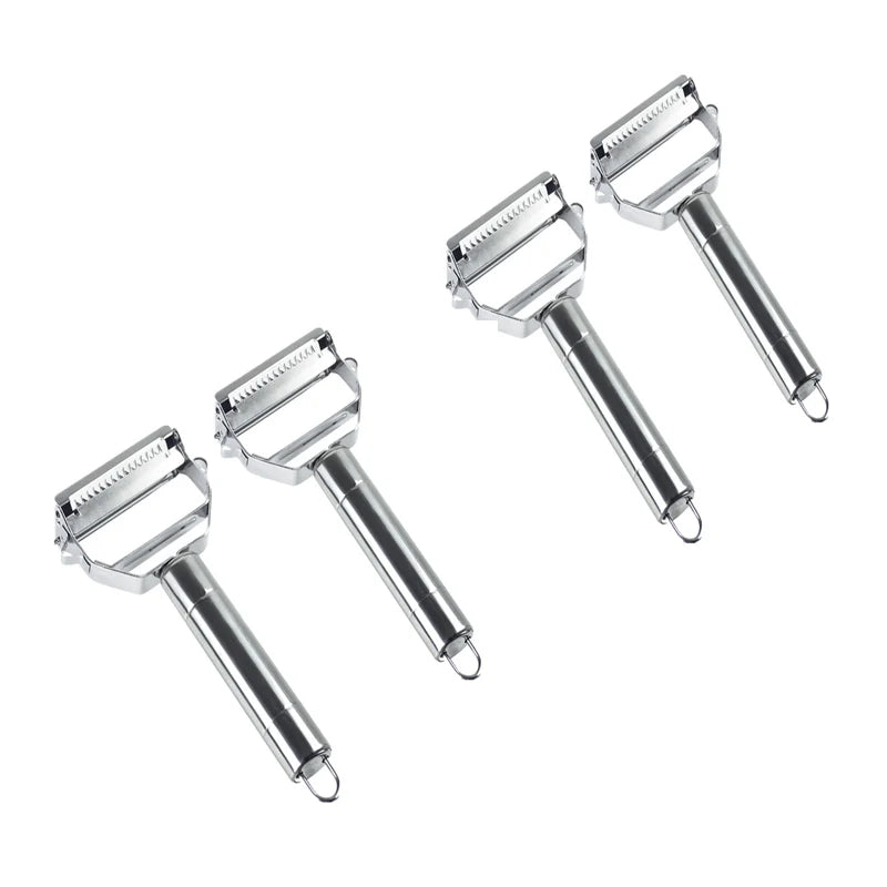 Stainless Steel Double-Head Vegetable Peeler - Multi-Function Fruit & Melon Peeler