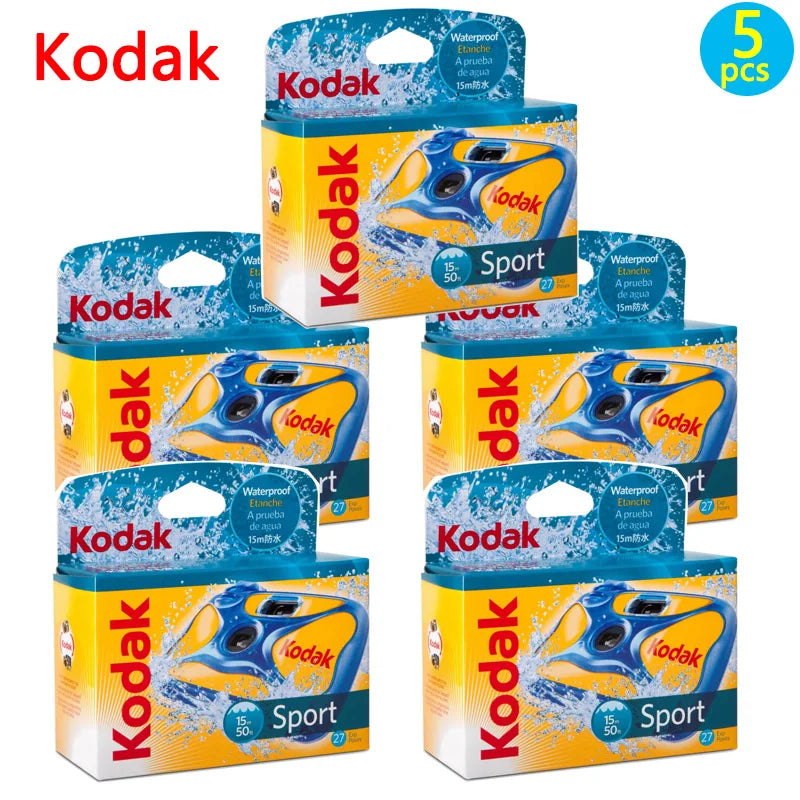 Single-Use Disposable Film Camera — 27/39 Exposures, ISO 800, Built-In Manual Flash