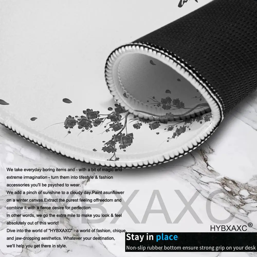 Cherry Blossom (Sakura) 45×40 cm (17.7×15.7 in) Non-Slip Stitched-Edge Gaming Mouse Pad Desk Mat