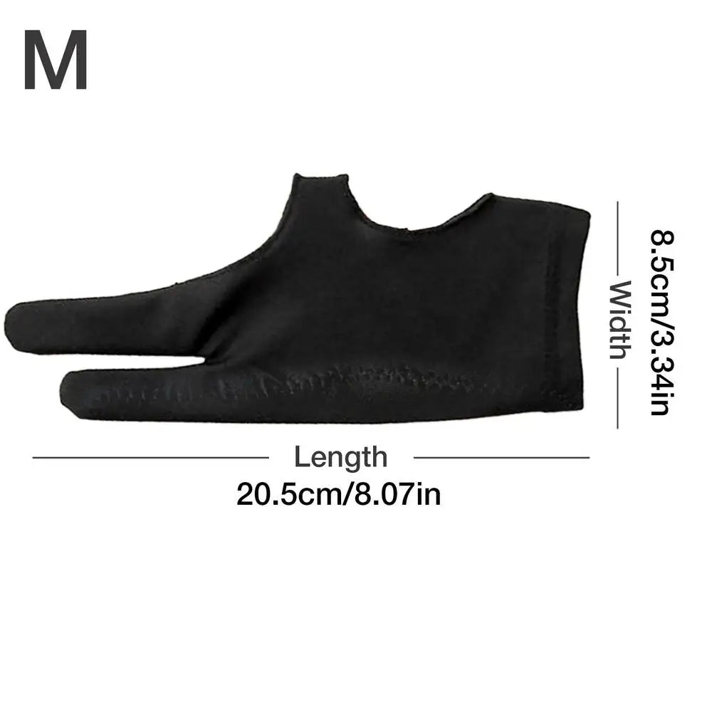 Digital Drawing Glove for Graphic Tablets – Breathable Anti-Smudge Artist Glove, Left & Right Hand, Black