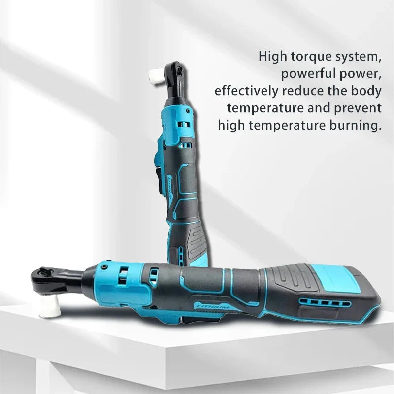 Cordless 3/8-Inch Electric Ratchet Wrench, Rechargeable — 18V Battery Compatible