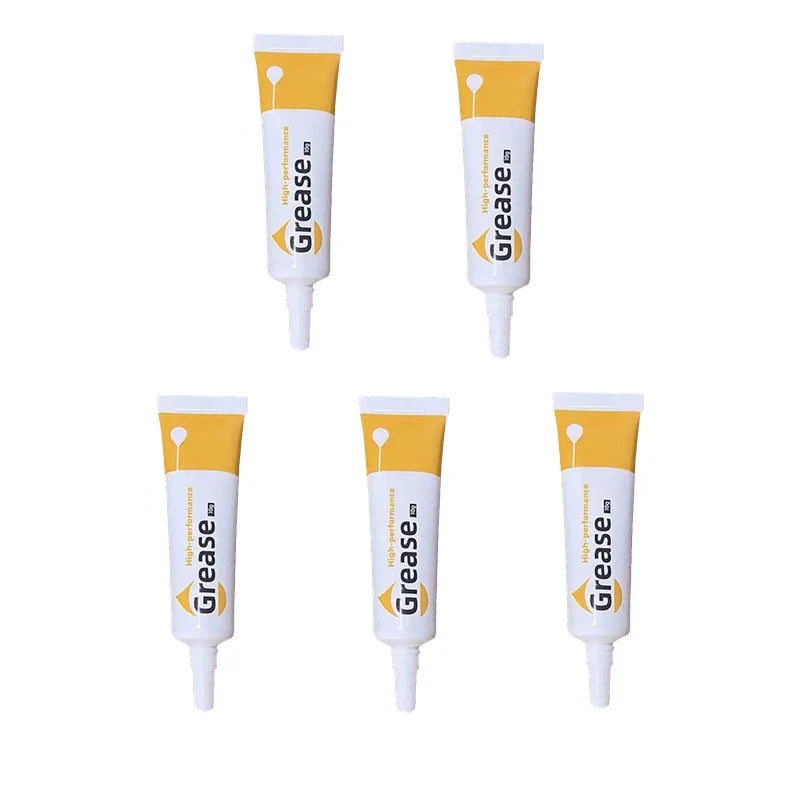 5-Pack Zipper Lubricant Tubes 10 g (0.35 oz) — Portable Zipper Grease for Clothes, Bags & Jackets