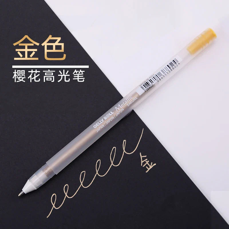 White Opaque Gel Pens 3-Pack – Fine 0.5mm, Medium 0.8mm, Bold 1.0mm for Journaling, Art & Drawing